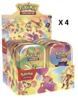 Pokemon 151 Mini Tin MASTER CASE - inc 4 Display Case of 10 Tins English SEALED - Image 3