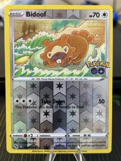 Reverse Holofoil - Bidoof (Peelable Ditto) - 059/078 / NM / English Pokemon TCG - Image 1