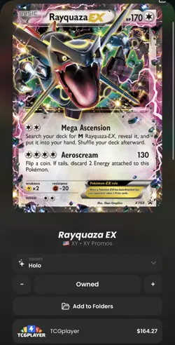 Rayquaza EX (Shiny) Promo XY Promos XY69 - Image 3