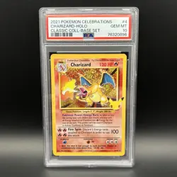 PSA 10 Charizard 4/102 Celebrations Classic Collection Pokemon Card GEM MINT - Image 1