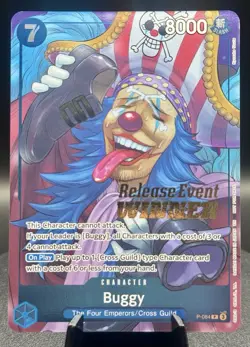 Buggy P-084 Release Event Winner Promo One Piece Card English NM - Image 1