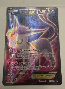 NM Espeon EX 117/122 Breakpoint Full Art Holo Ultra Rare EN 2016 Pokemon TCG - Image 1
