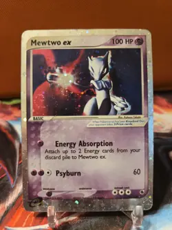 Mewtwo ex 101/109 Ruby & Sapphire Holo Ultra Rare Pokemon TCG HP SWIRL 🌀 - Image 1