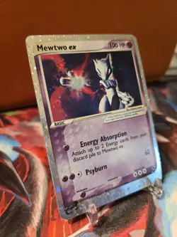Mewtwo ex 101/109 Ruby & Sapphire Holo Ultra Rare Pokemon TCG HP SWIRL 🌀 - Image 2