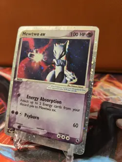 Mewtwo ex 101/109 Ruby & Sapphire Holo Ultra Rare Pokemon TCG HP SWIRL 🌀 - Image 3