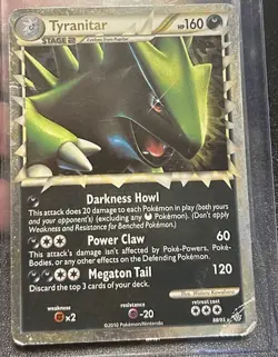 Tyranitar (Prime) 88/95 Unleashed Holo Ultra Rare ENG 160HP Pokemon TCG HP - Image 3