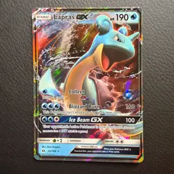 Lapras GX 35/149 - Sun & Moon Base Set - Ultra Rare Holo - Pokemon TCG Card NM - Image 1