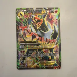 Pokemon TCG M Houndoom EX 154/162 Breakthrough Ultra Rare Full Art Holo 210HP - Image 1