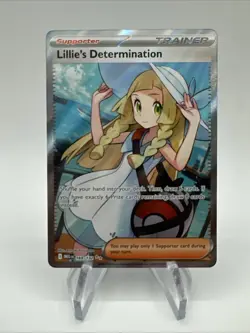 Lillie’s Determination 169/132 Mega Evolution Full Art Trainer Pokemon TCG - Image 1