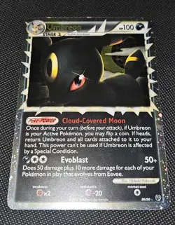 Umbreon Prime 86/90 Undaunted Holo Ultra Rare English 2010 Pokemon TCG - Image 1