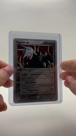 Pokemon TCG 2006 Aggron ex 89/100 EX Crystal Guardians Holo Ultra Rare - MP - Image 2