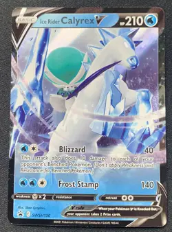 Ice Rider Calyrex V SWSH130 Black Star Promo Ultra Rare Holo Pokemon TCG Card NM - Image 1