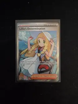 Lillie's Determination 169/132 Secret Rare Pokemon Mega Evolution Full Art NM/M - Image 1