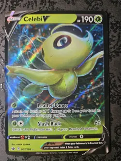 Pokemon TCG Celebi v Chilling Reign Holo Ultra Rare Card 007/198 - Image 1