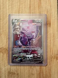 Pokemon TCG Genesect v Fusion Strike Holo Full Art Ultra Rare Card 255/264 NM - Image 1