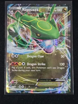Pokemon TCG Rayquaza-Ex Roaring Skies 60/108 Holo Ultra Rare - Image 1