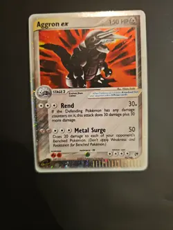 Aggron EX 95/100 EX Sandstorm Ultra Rare Holo Pokemon Card TCG 2003 - Image 1