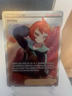 Pokemon TCG Arezu Lost Origin Holo Ultra Rare Card 189/196 NM-M Condition - Image 1