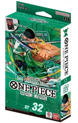 BANDAI One Piece Card Game Zoro Roronoa ST-32 Starter Deck TCG English Pre Order - Image 1