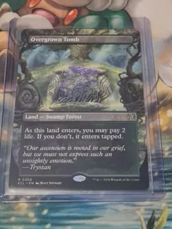 Magic the Gathering MTG - 1 x Borderless Overgrown Tomb - Lorwyn Eclipsed - NM - Image 1