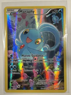 2016 POKEMON XY BLACK STAR PROMO XY113 FULL ART/MANAPHY MYTHICAL POKEMON - Image 1