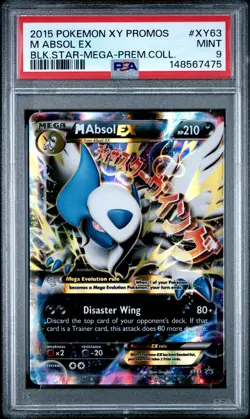 2015 POKEMON XY BLACK STAR PROMOS MEGA ABSOL-PREMIUM COLLECTION M ABSOL EX PSA 9 - Image 1