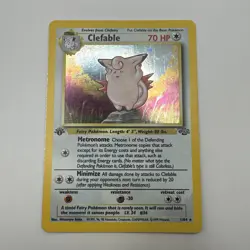 Pokemon TCG Clefable Jungle 1/64 Holo 1st Edition Holo Rare - Image 2