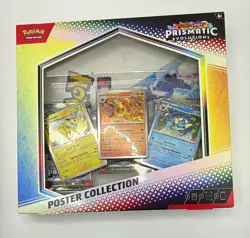 Pokemon TCG Scarlet & Violet Prismatic Evolutions Poster Box Booster/Promo 6+ - Image 1