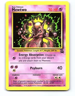 Mewtwo 14 Promo Wizards Black Star Promos Pokemon Near Mint - Image 1