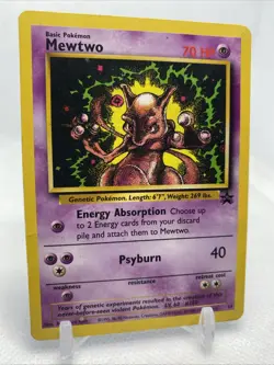 Mewtwo 14 Promo Wizards Black Star Promos Pokemon DMG - Image 2