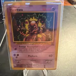 Pokemon Mewtwo 14/53 WotC Black Star Promo Vintage Non-Holo - Image 1