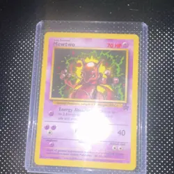 Pokemon WoTC Promo Mewtwo 14 Regular Black Star Promo NM/LP -3 - Image 1