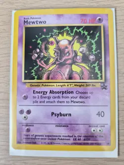 Pokemon TCG Mewtwo - Black Star Promo 14 - Rare Vintage Card WOTC - Image 1