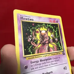 Mewtwo Pokemon The Movie Card Black Star Promo #14 RARE Pokemon Card MP - Image 2