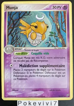 Carte Pokemon MUNJA 14/107 Holo Bloc EX Deoxys FR - Image 1