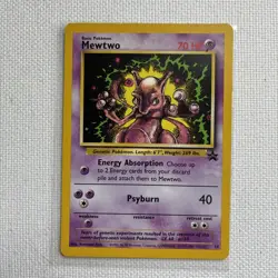 Pokemon TCG Mewtwo Black Star Promo 14 Vintage WOTC, LP+ - Image 1