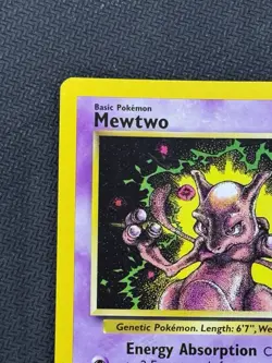 Pokemon TCG Mewtwo 14 Black Star Promo Wotc Card Near Mint Condition - Image 2