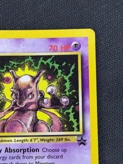 Pokemon TCG Mewtwo 14 Black Star Promo Wotc Card Near Mint Condition - Image 3