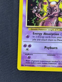 Pokemon TCG Mewtwo 14 Black Star Promo Wotc Card Near Mint Condition - Image 5