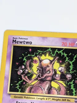 Pokemon TCG Mewtwo 14 Wizards Non-Holo Promo Stamped LP/MP - Image 5
