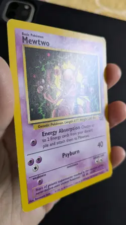 Pokemon TCG Mewtwo Black Star Movie Promo Card 14 2000 NM Vintage WOTC LP - Image 3