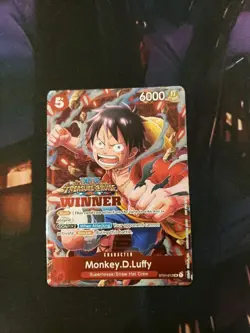 Monkey D. Luffy WINNER Anniversary Promo Alt Art ST01-012 One Piece TCG - Image 1