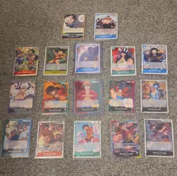 Bandai One Piece Card Game 15-Card Monkey D. Luffy Lot Foil/Regular Alt Art EN - Image 1