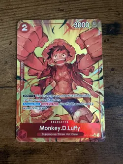 Monkey D Luffy (Alternate Art) OP01-024 Super Rare Foil One Piece UK SELLER - Image 1