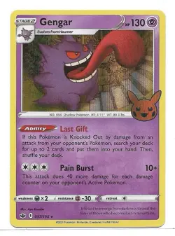 Gengar (2021 Copyright Date) 057/198 Trick or Trade Pokemon TCG Holo - NM - Image 1