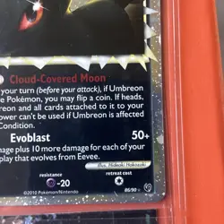 Pokemon Umbreon Prime Undaunted 86/90 Ultra Rare Holo EN 2010 - Image 2