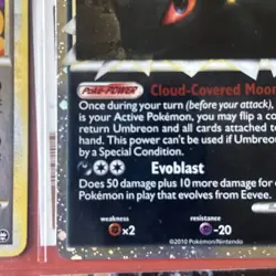 Pokemon Umbreon Prime Undaunted 86/90 Ultra Rare Holo EN 2010 - Image 3