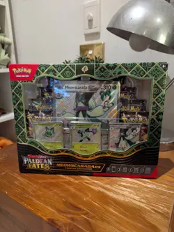 Pokemon paldean fates premium collection box Meowscarada Ex New Sealed - Image 1