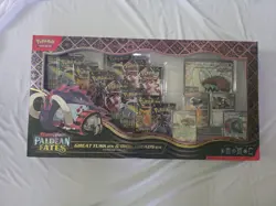 Pokemon TCG Paldean Fates Great Tusk & Iron ex Premium Collection Box NEW SEALED - Image 1