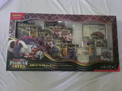 Pokemon TCG Paldean Fates Great Tusk & Iron ex Premium Collection Box NEW SEALED - Image 2